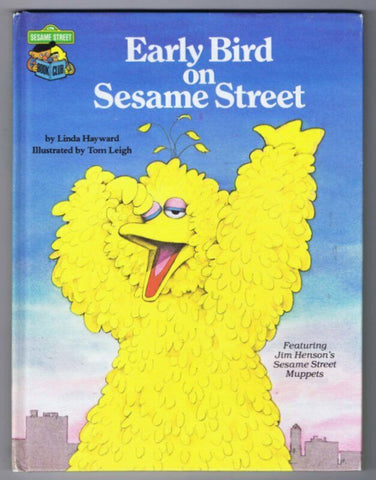 ORIGINAL Vintage 1980 Early Bird on Sesame Street Hardcover Book Big Bird