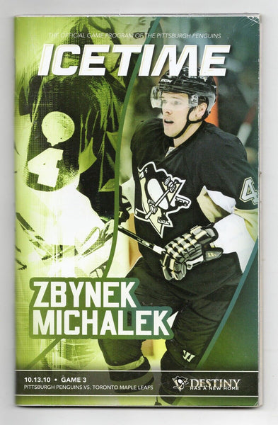 VINTAGE Oct 23 2010 Pittsburgh Penguins vs Fla Program Sidney Crosby 2 Goals