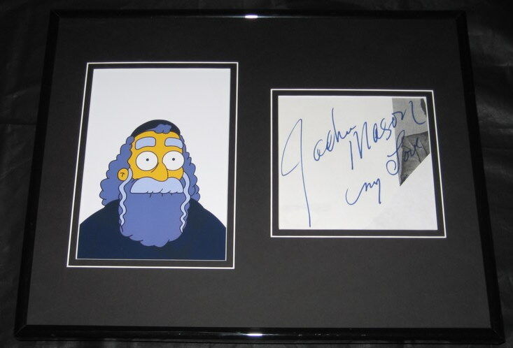 Jackie Mason Signed Framed 11x14 Photo Display JSA Simpsons Hyman Krustofsky