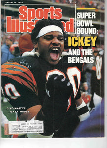 Jan 16 1989 Sports Illustrated Magazine Ickey Woods Bengals