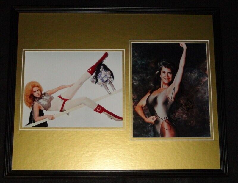 Jane Fonda Signed Framed 16x20 Photo Set JSA Barbarella