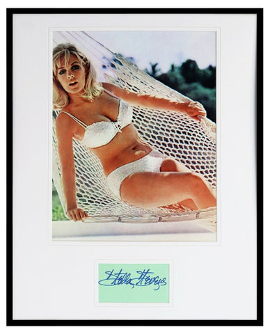 Stella Stevens Signed Framed 16x20 Photo Display 