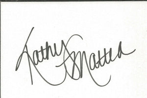 Kathy Mattea Signed 3x5 Index Card 