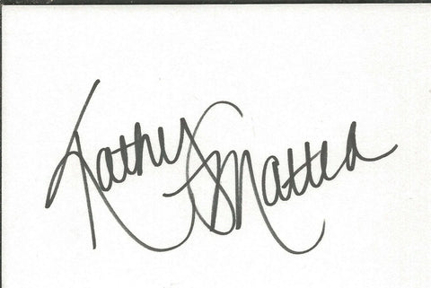 Kathy Mattea Signed 3x5 Index Card 