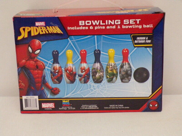 NEW SEALED Marvel Spiderman Kids Bowling Set