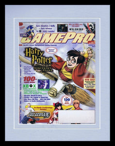 2001 GamePro Magazine #160 Harry Potter Framed 11x14 ORIGINAL Cover Display 