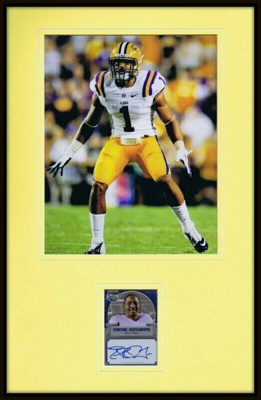 Eric Reid Signed Framed Rookie Card & Photo Display LSU 49ers