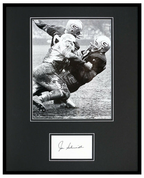 Joe Schmidt Signed Framed 16x20 Photo Display Lions Pitt