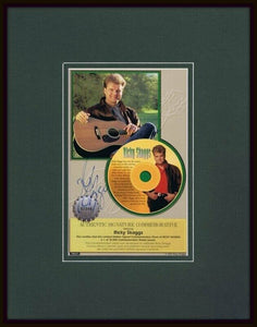 Ricky Skaggs Signed Framed Commemorative Photo Ltd Numbered Edition 11x14