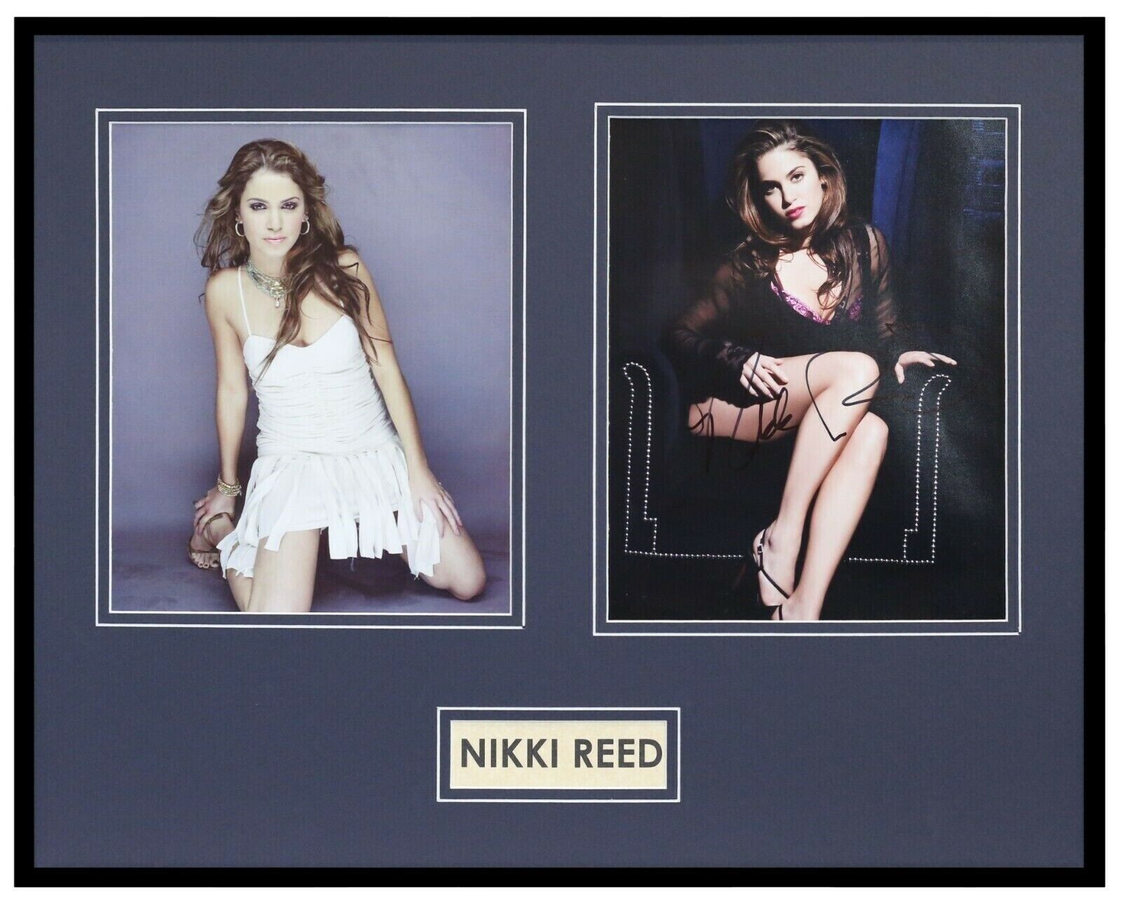 Nikki Reed Signed Framed 16x20 Heels Photo Set AW Twilight Thirteen