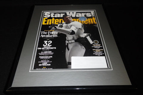 John Boyega Framed 11x14 ORIGINAL 2015 Entertainment Weekly Cover Star Wars