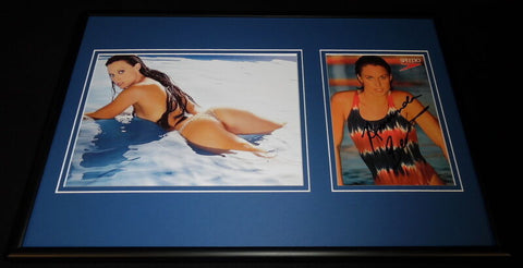 Amanda Beard Signed Framed 12x18 Lingerie Photo Display 