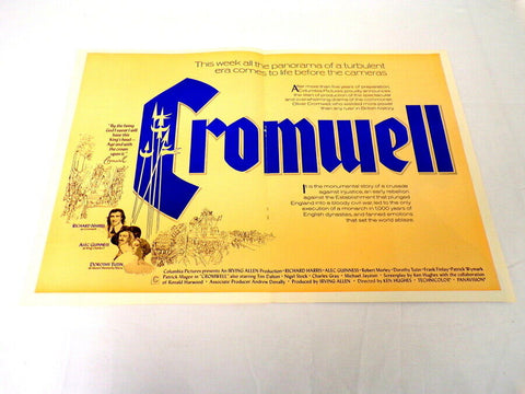 ORIGINAL Vintage 1969 Cromwell 12x18 Industry Ad Poster Richard Harris Guinness