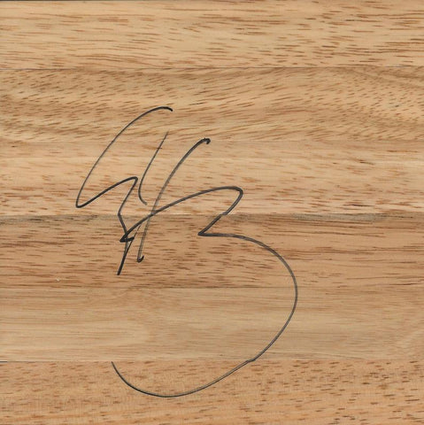 Al Harrington Signed 6x6 Floorboard Pacers Wizards Hawks Knicks