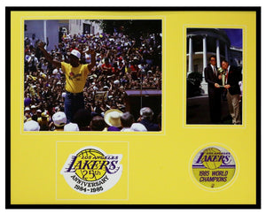 1985 Los Angeles Lakers Champs Framed 16x20 Photo Display Magic Johnson