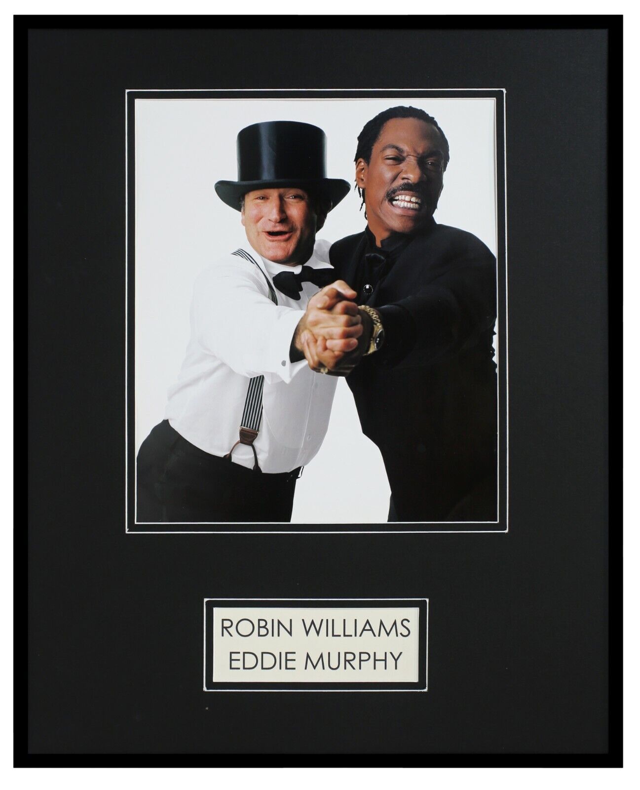 Robin Williams & Eddie Murphy Framed 16x20 Photo Display 