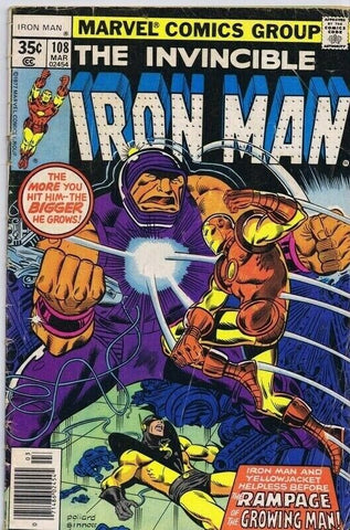 Iron Man #108 ORIGINAL Vintage 1978 Marvel Comics 