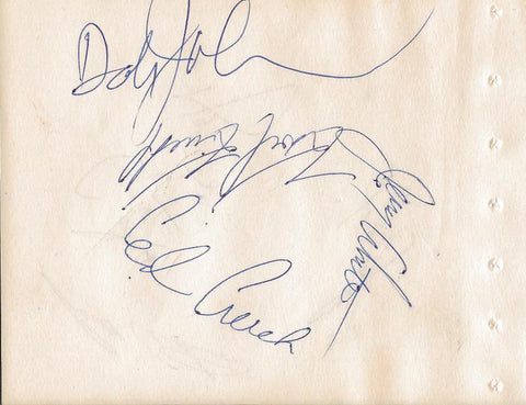 Bill Atkinson Jim Cox Jerry White + 4 Signed Vintage Album Page