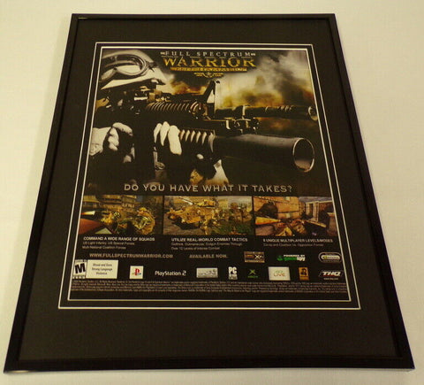 Full Spectrum Warrior Ten Hammers 2006 Framed 11x14 ORIGINAL Advertisement B