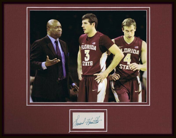 Leonard Hamilton Signed Framed 11x14 Photo Display Florida State OSU Wizards