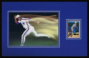 Tim Rock Raines Signed Framed 11x17 Photo Display Expos