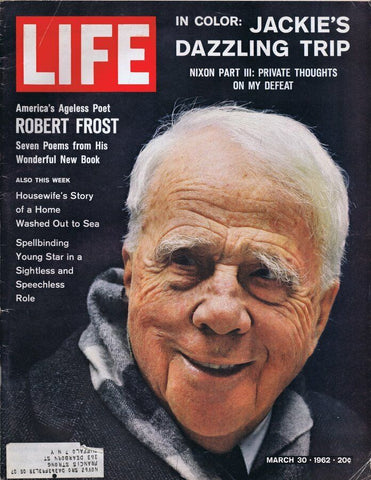 ORIGINAL Vintage March 30 1962 Life Magazine Robert Frost