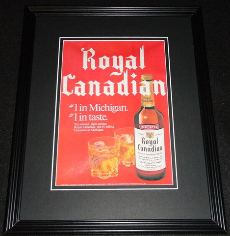 1984 Royal Canadian Whisky Framed 11x14 ORIGINAL Vintage Advertisement 