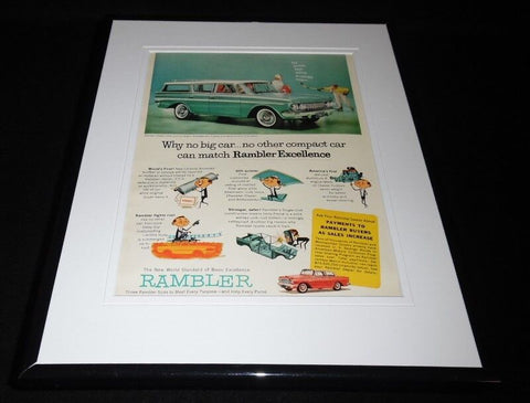 1961 Rambler Framed 11x14 ORIGINAL Advertisement