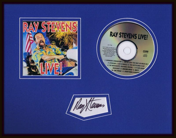 Ray Stevens Signed Framed 11x14 Live CD & Photo Display 