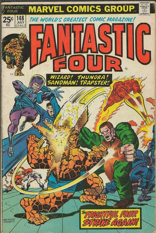 Fantastic Four #148 ORIGINAL Vintage 1974 Marvel Comics Frightful Four Sandman