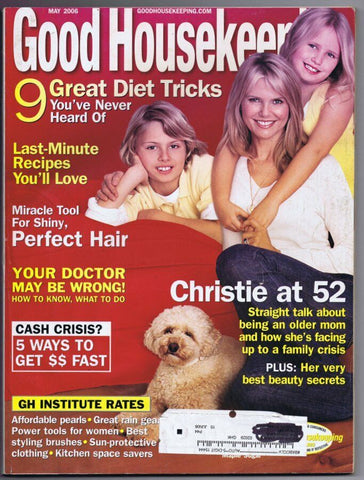 ORIGINAL Vintage May 2006 Good Housekeeping Magazine Christie Brinkley