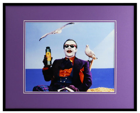 Jack Nicholson 1989 Batman Joker Framed 16x20 Photo Display