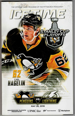 May 26 2016 Penguins Lightning Playoff Program East Game 7 Bryan Rust 2 Goals