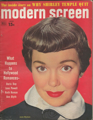 ORIGINAL Vintage June 1951 Modern Screen Magazine Jane Wyman 