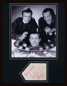 Alan King Signed Framed 11x14 Photo Poster Display w/ Johnny Carson Dick Cavett