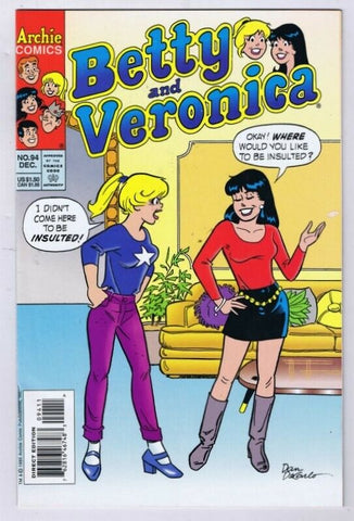 Betty and Veronica #94 ORIGINAL Vintage 1995 Archie Comics GGA 