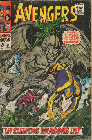 Avengers #41 ORIGINAL Vintage 1967 Marvel Comics Diablo Dragon Man