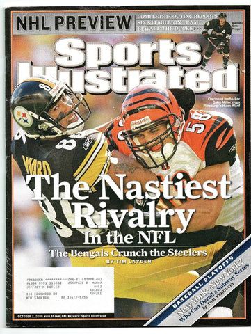 Oct 2 2006 Sports Illustrated Magazine Hines Ward Caleb Miller Steelers Bengals