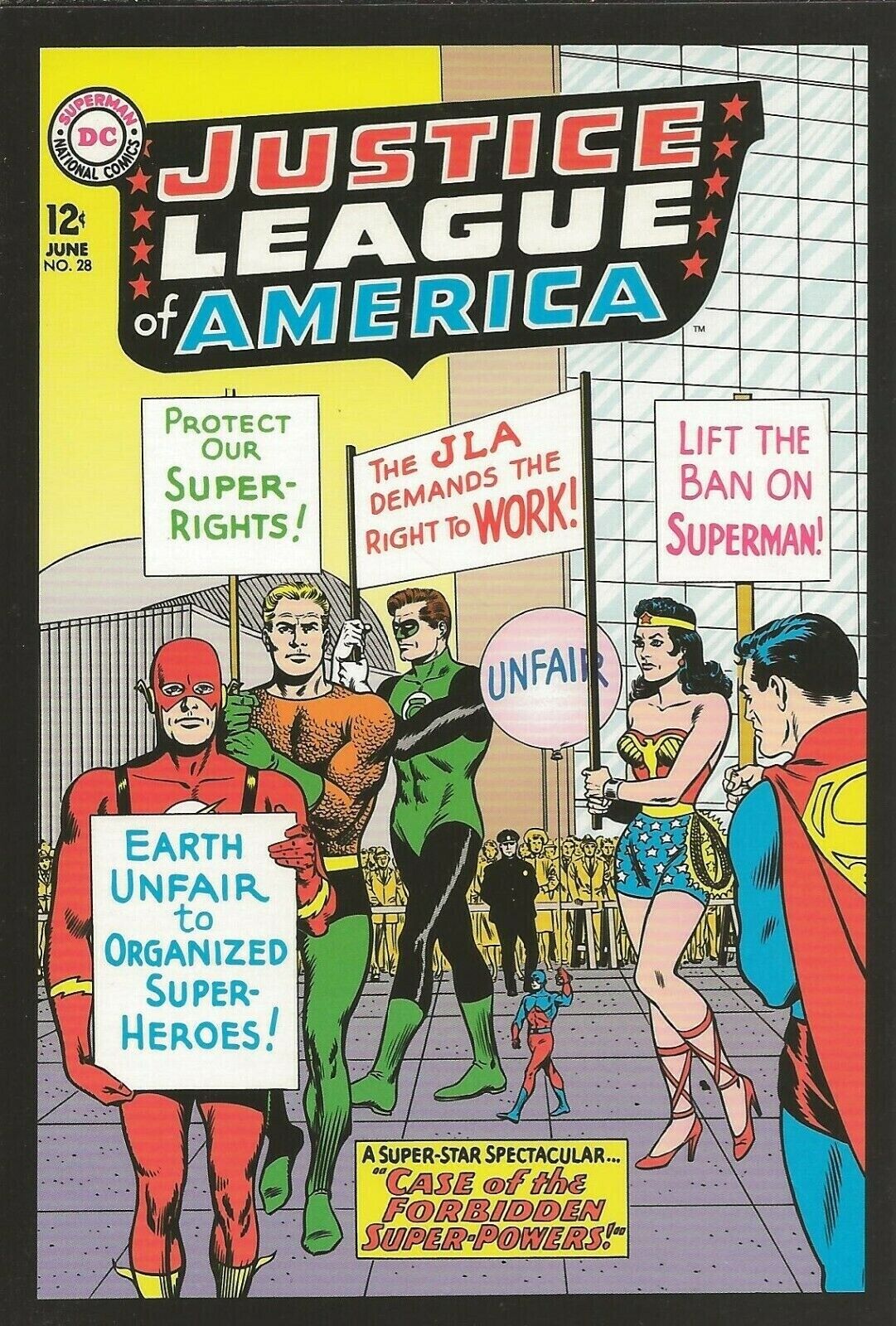 Justice League of America #28 1964 4x5" Cover Postcard 2010 DC Comics  