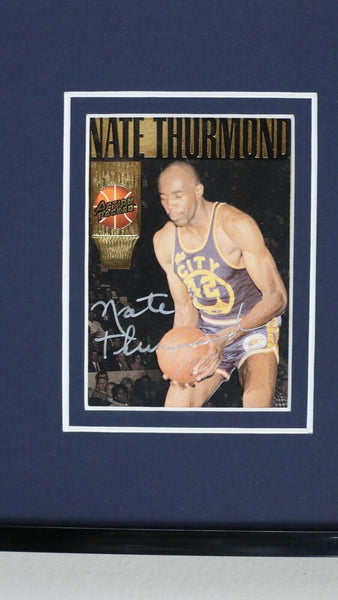 Nate Thurmond Signed Framed 16x20 Photo Display JSA Warriors