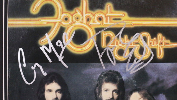 Roger Earl & Craig Macgregor Signed Framed 1976 Foghat Record Album Display