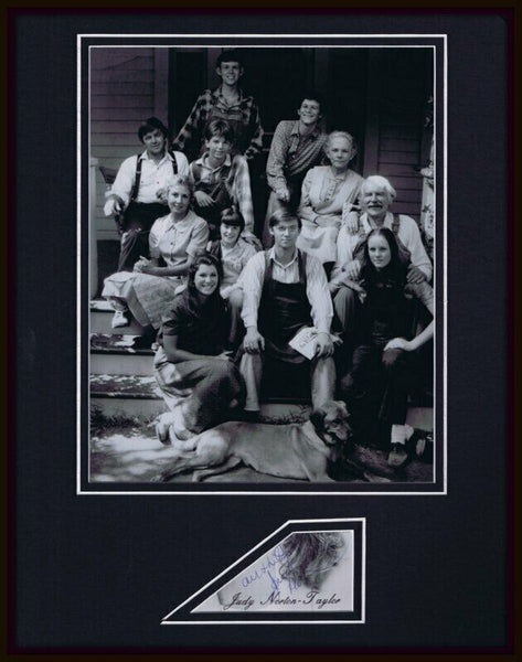 Judy Norton Taylor Signed Framed 11x14 Photo Display JSA The Waltons