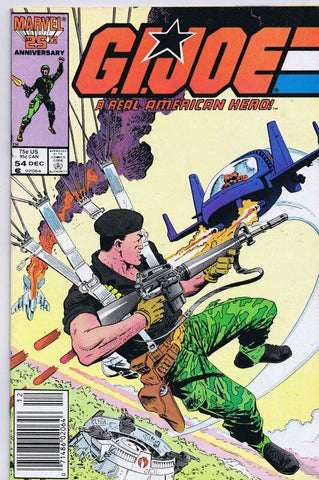 GI Joe A Real American Hero #54 ORIGINAL Vintage 1986 Marvel Comics  