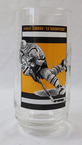 VINTAGE 1998 Eat n Park Mario Lemieux Glass Penguins 1st Game 1st Shot 1st Goal