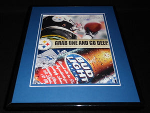 2006 Bud Light / Pittsburgh Steelers 11x14 Framed ORIGINAL Advertisement 