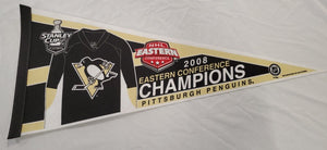 2008 Stanley Cup Pittsburgh Penguins Eastern Champions 12x30 Pennant