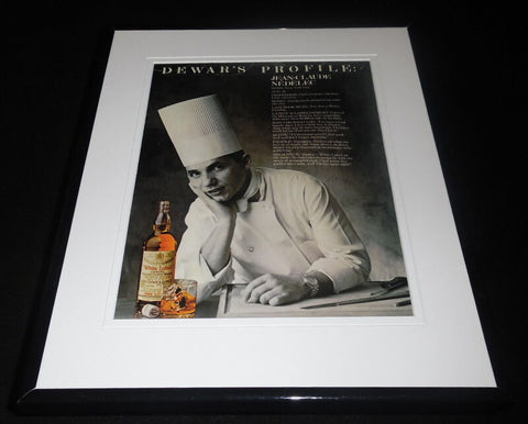 1984 Dewar's Blended Scotch Framed 11x14 ORIGINAL Vintage Advertisement