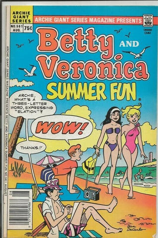 Archie Giant Series #561 ORIGINAL Vintage 1986 Archie Comics GGA Bikini