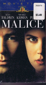 Malice VINTAGE SEALED VHS Alec Baldwin Nicole Kidman