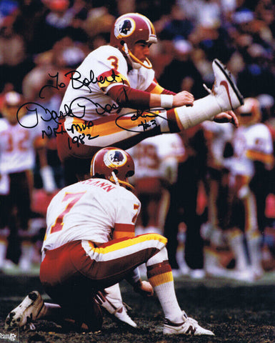 Mark Moseley Signed Vintage 8x10 Photo Washington